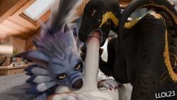 digimon_(species), indoraptor, indoraptor_(furromantic), weregarurumon, bandai_namco