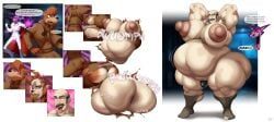 bobthetanuki, extrasizedbob, anthro, anthro_to_human, big_ass