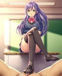 shijou_rinka, koi_kakeru_shin-ai_kanojo, asisuki, 1boy, bow