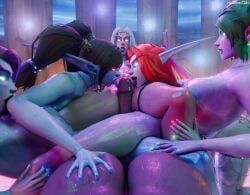 night_elf, tyrande_whisperwind, world_of_warcraft, ruadhnait3dx, 1futa