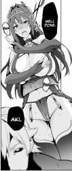 nijou_aki, maken-ki!, takeda_hiromitsu, 1girls, areola_slip