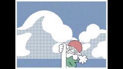 background_characters, flipnote, 1girls, badass, breasts