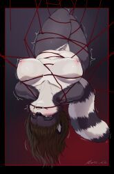 mythology, anthro, bondage, bound, canid