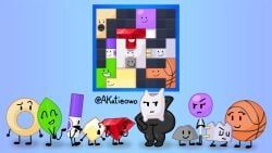 basketball_(bfdi), donut_(bfdi), gaty_(bfdi), leafy_(bfdi), lollipop_(bfdi)
