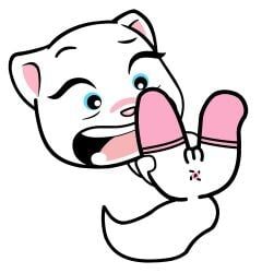 talking_angela, talking_tom_and_friends, anthro, anus, blue_eyes