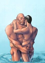 heavy_(team_fortress_2), heavy_weapons_guy, lovey, medic_(team_fortress_2), team_fortress_2