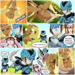 cell_junior, lopunny, lopunny_(pokemon), pokemon_(species), rosa_(pokemon)