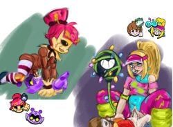 eve_(brawl_stars), extraterrestrial_eve_(brawl_stars), gigi_(brawl_stars), gus_(brawl_stars), melodie_(brawl_stars)