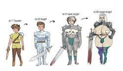 dunnhierdraws, busty_male, corruption, male_with_breasts, time_progression