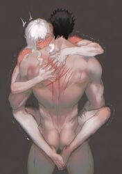 griffith, guts_(berserk), berserk, blood_sundae, 2boys