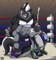 juniorjosi, abs, american_opossum, anthro, arm_tattoo