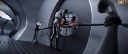 elastigirl, helen_parr, syndrome's_guard, disney, pixar