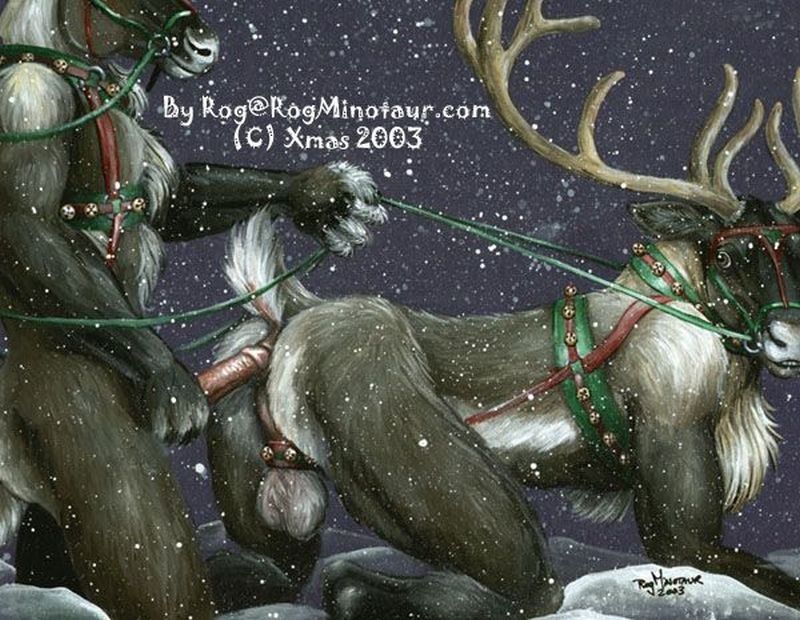 rog, anal, anthro, antlers, anus