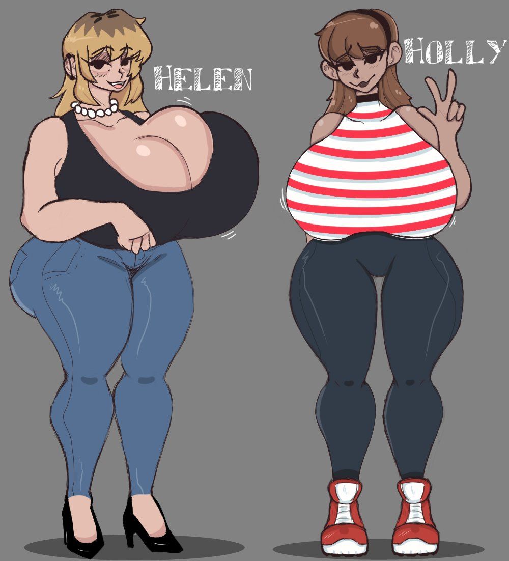 oc, original_character, succ2, 2girls, ass