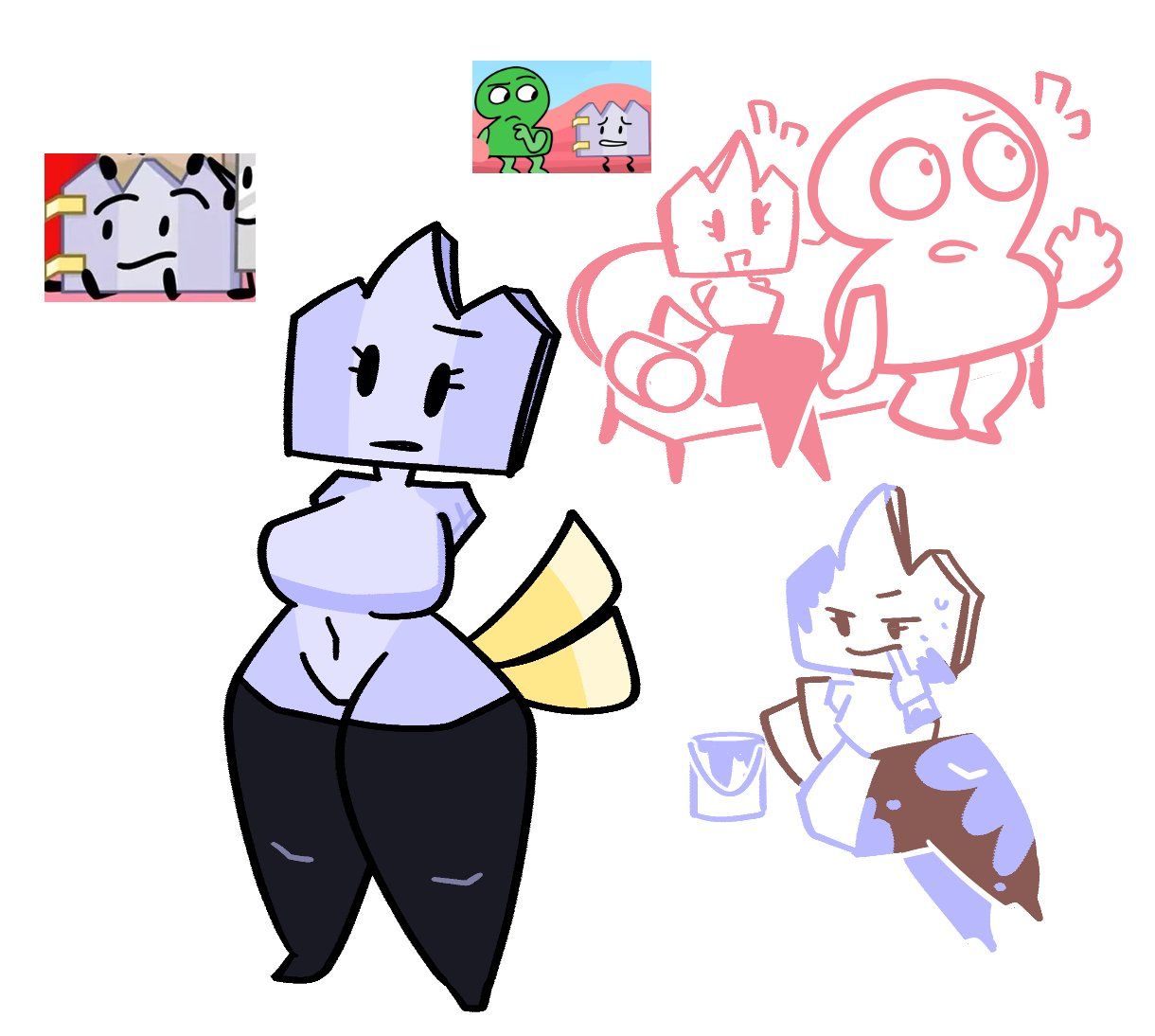 gaty_(bfdi), two_(tpot), battle_for_dream_island, bfb, bfdi
