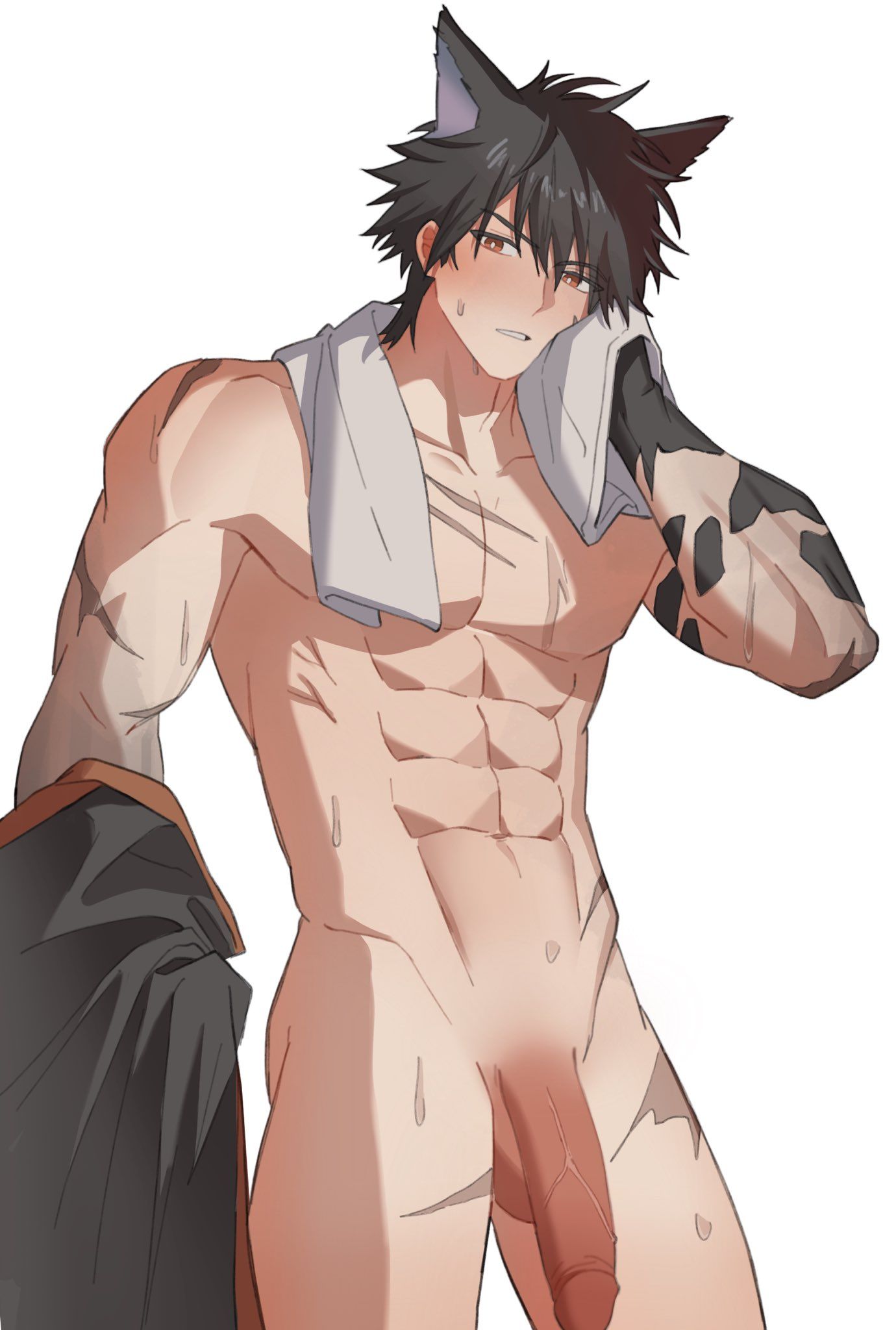 wulfgard_(arknights:_endfield), arknights, arknights:_endfield, 1boy, abs
