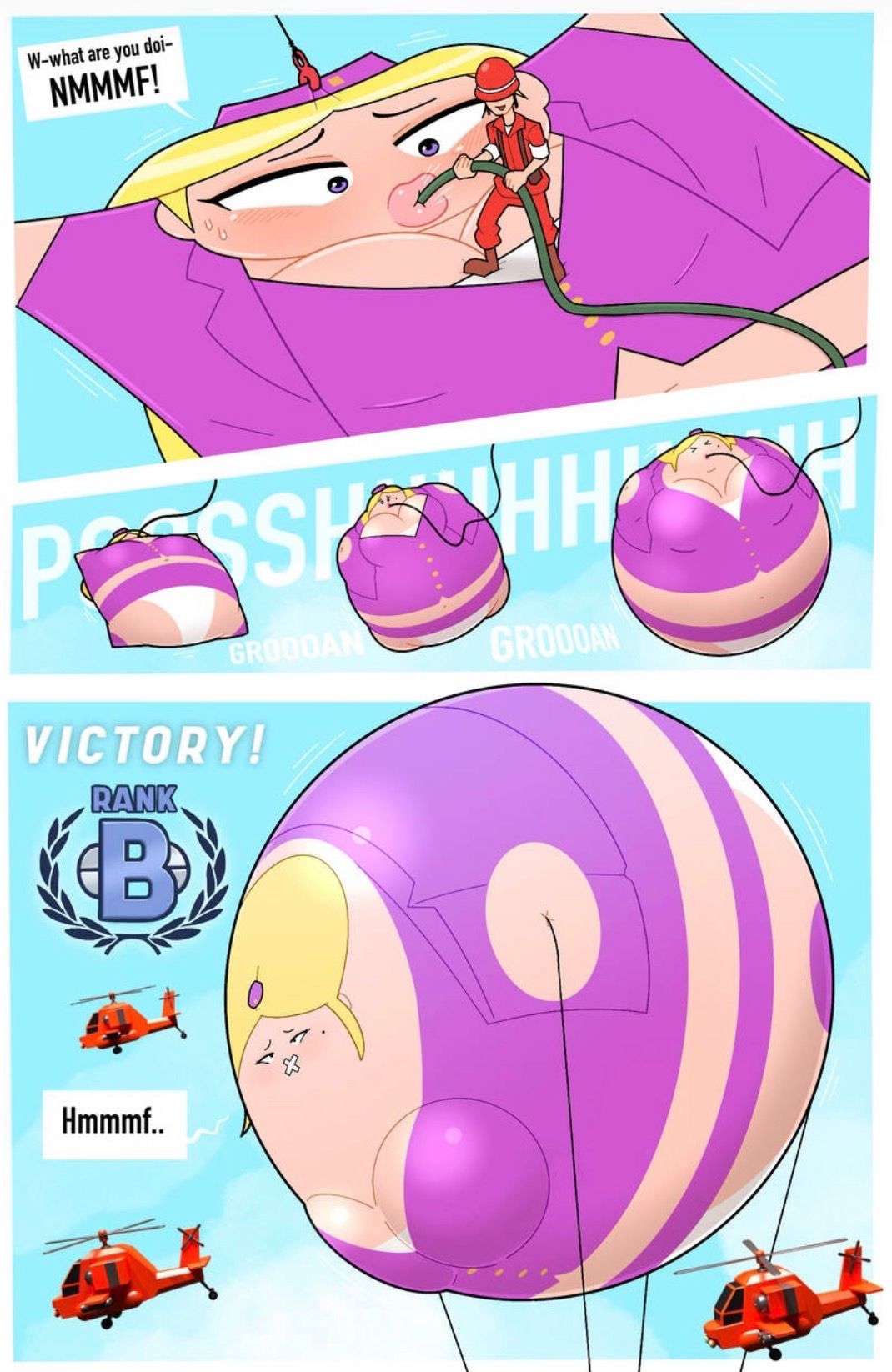 nell_(advance_wars), advance_wars, 1girls, air_inflation, breasts