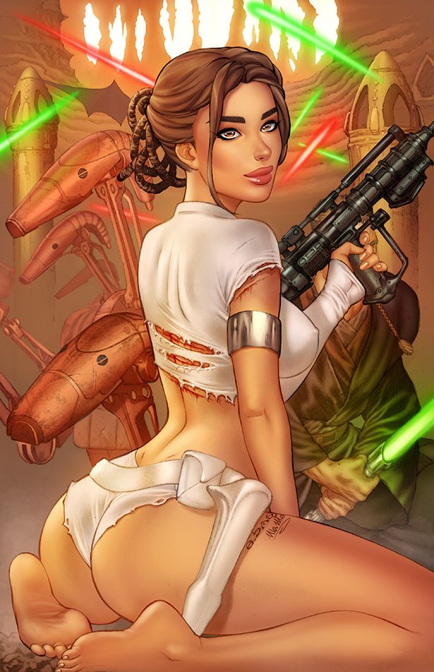 b1_battle_droid, battle_droid, droid_(star_wars), padme_amidala, padme_on_geonosis