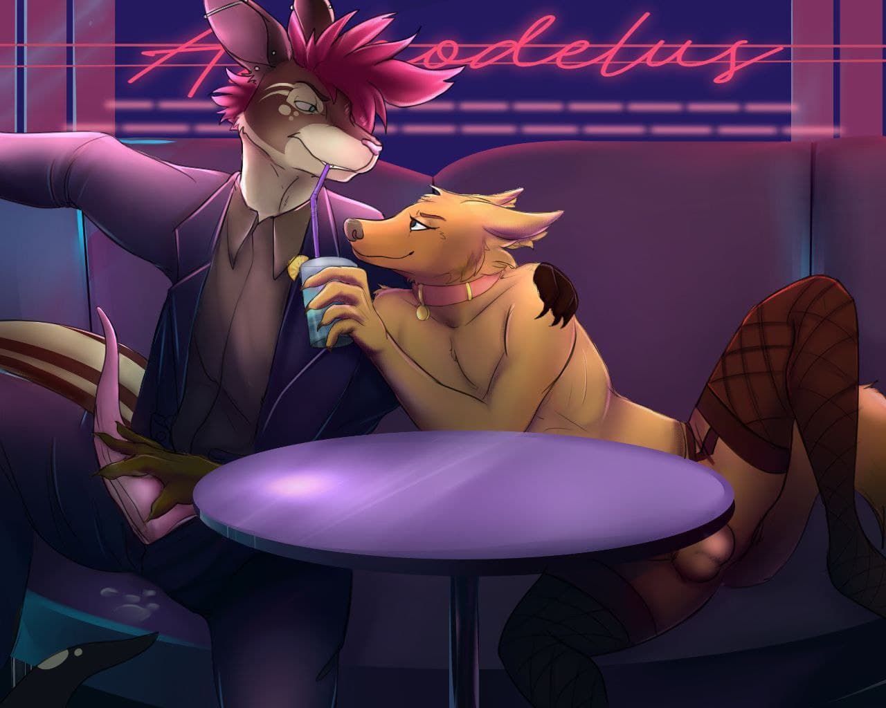 iode, animal_genitalia, animal_penis, anthro, barbell_piercing