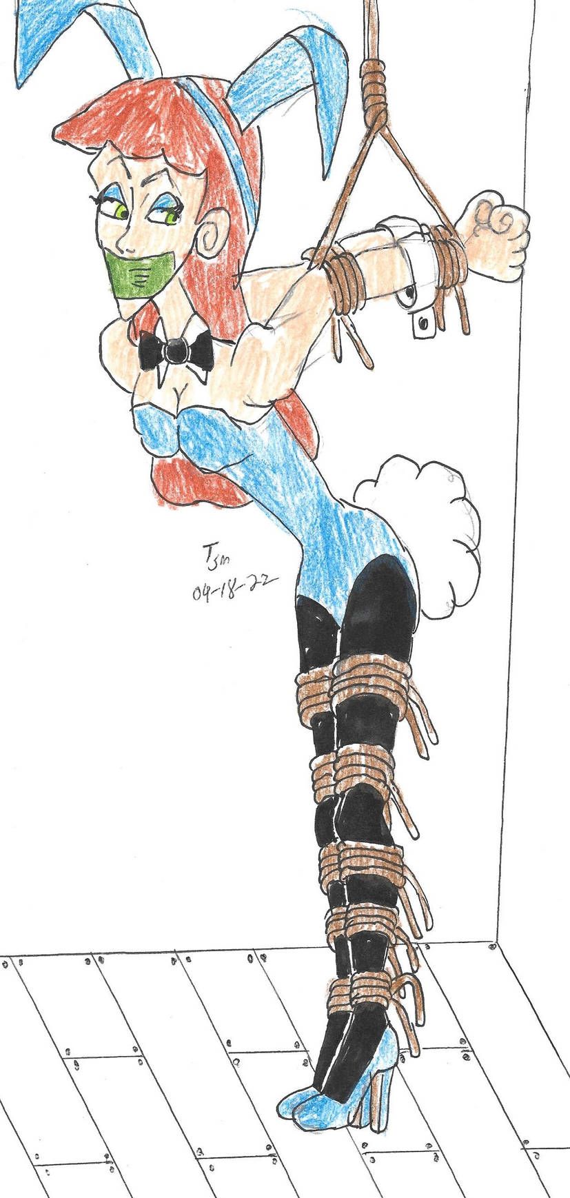 cassandra, cassandra_(hercules), hercules_(disney), bdsm, blue_bunnysuit