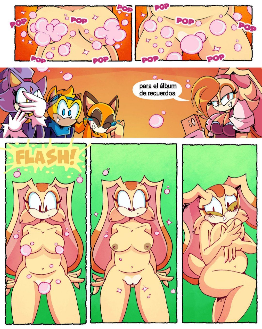 blaze_the_cat, cream_the_rabbit, marine_the_raccoon, ray_the_flying_squirrel, vanilla_the_rabbit