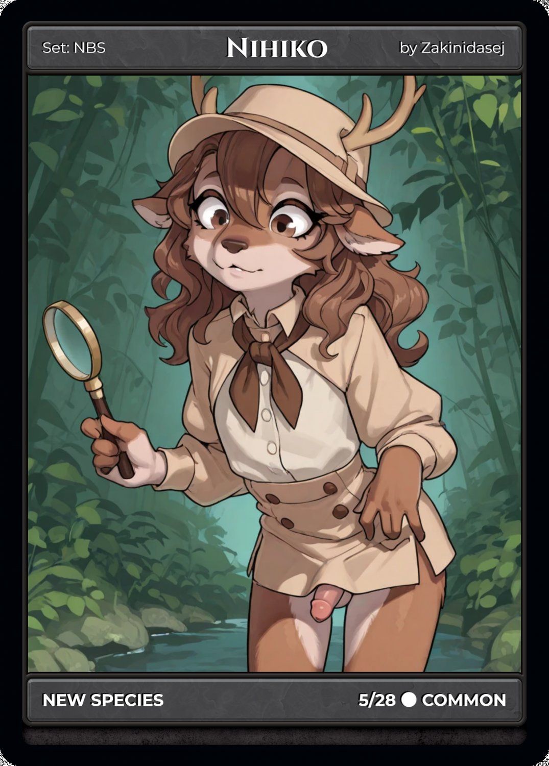 nihiko, zakinidasej, antlers, beige_clothing, beige_hat
