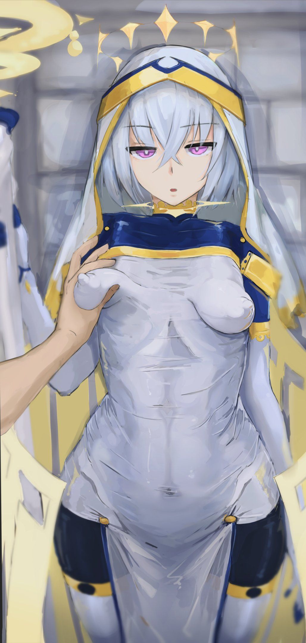 original, shirabe_shiki, 1boy, arm_up, blank_stare