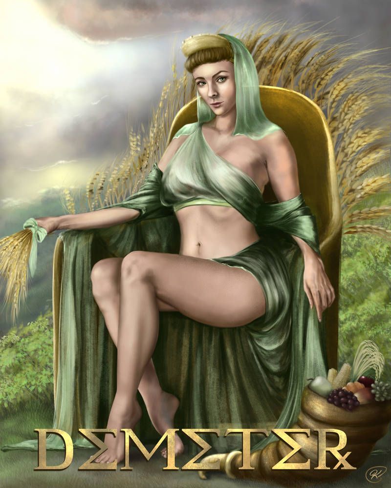 demeter, demeter_(mythology), greek_mythology, brunette, brunette_hair