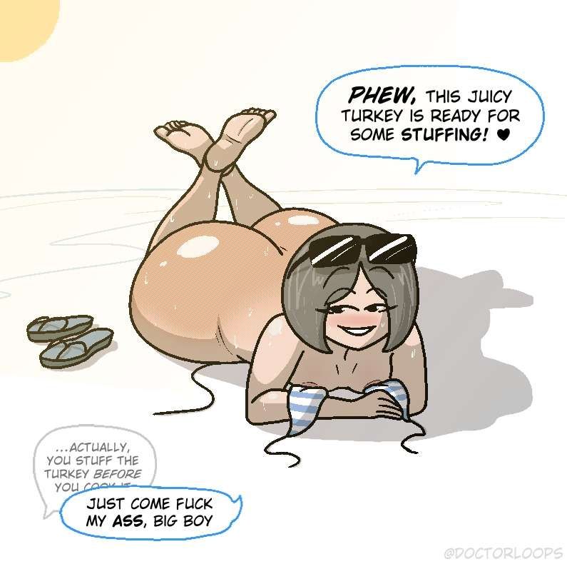 mona_(doctorloops), thanksgiving, veronica_and_mona, doctorloops, 1girls