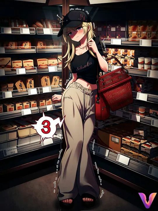 original, kakuremino7928, 1girls, bag, bent_back