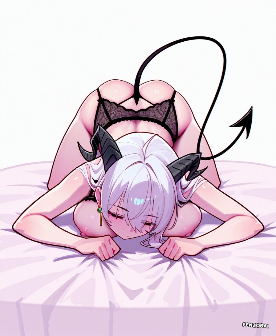 zani_(wuthering_waves), fenzobai, 1girl, alternate_costume, arms_under_head