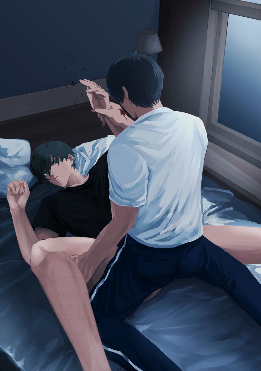 isagi_yoichi, itoshi_rin, blue_lock, femboy, femboy_on_male