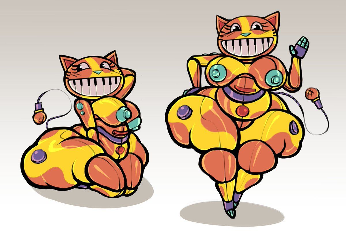 unknown_artist, anthro, breasts, cat, fat_ass
