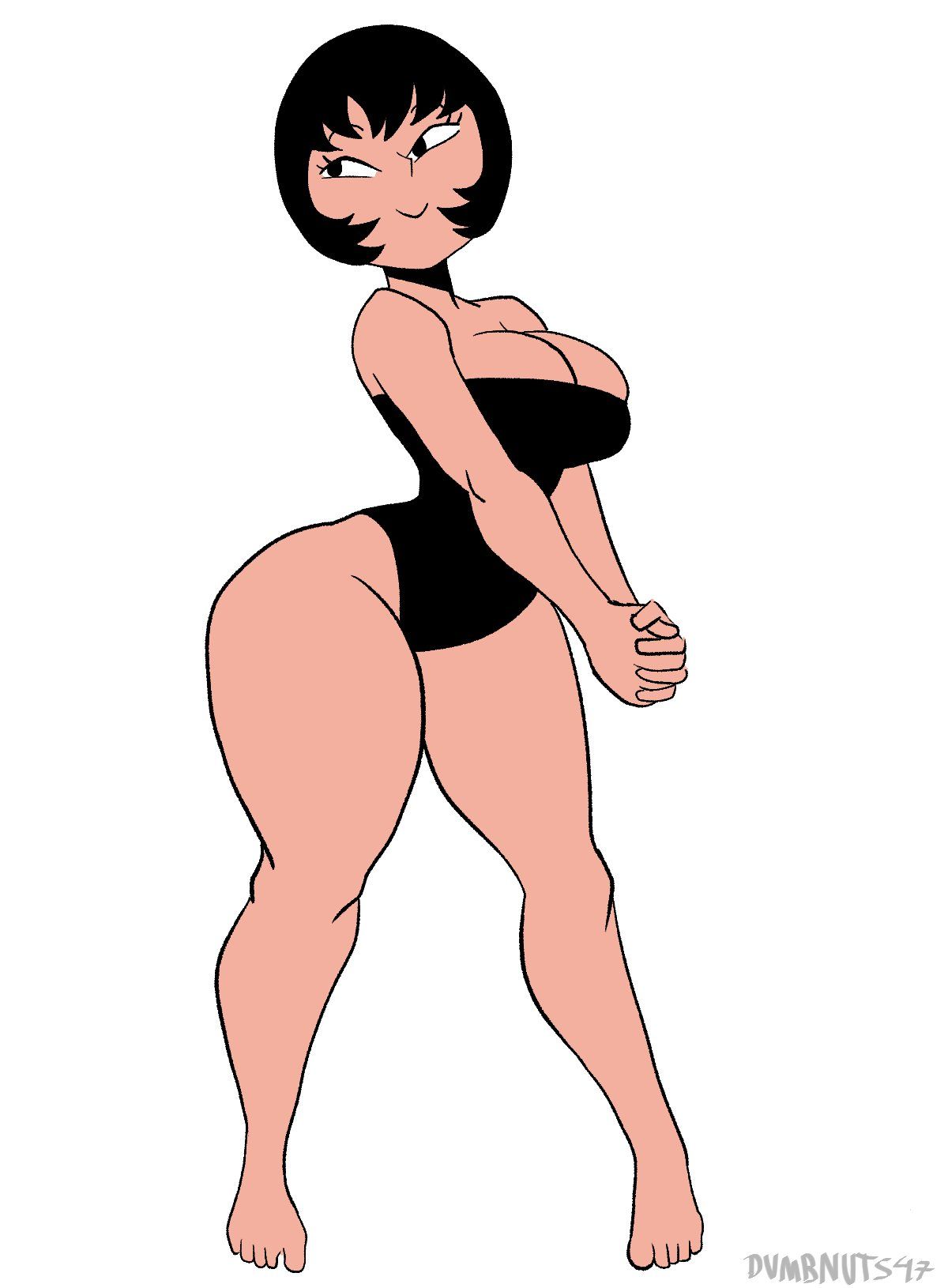 jucika, jucika_(comic), dumbnuts47, big_breasts, black_hair