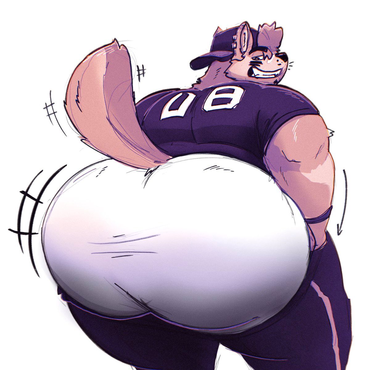 wwwonderpuff, anthro, big_ass, butt, canine
