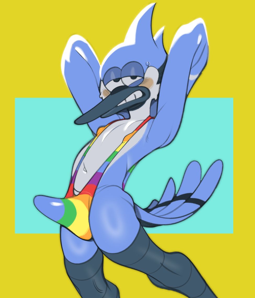 mordecai_(regular_show), cartoon_network, regular_show, submarine_screw, anthro