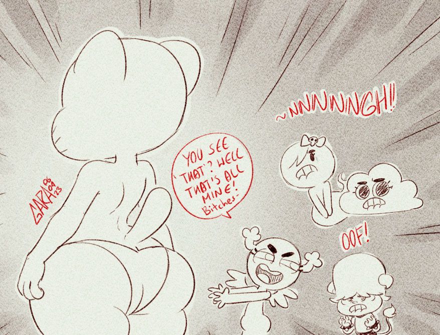 carrie_krueger, gumball_watterson, jamie_(tawog), masami_yoshida, penny_fitzgerald