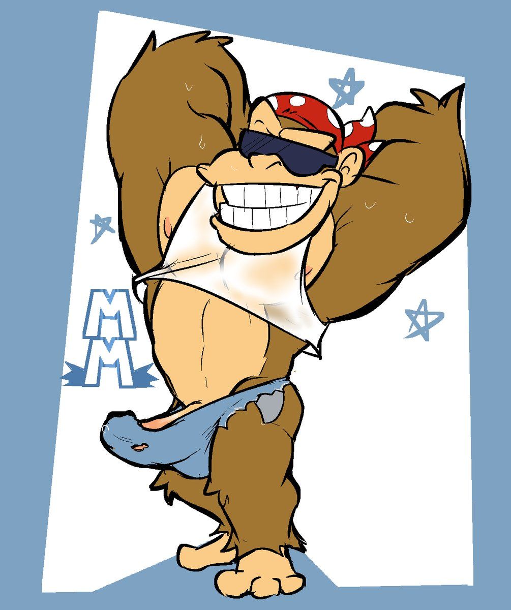 funky_kong, donkey_kong_(series), nintendo, goatene, naughtybassard