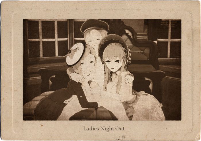 original_character, original_characters, 2girls1boy, bonnet, flat_cap