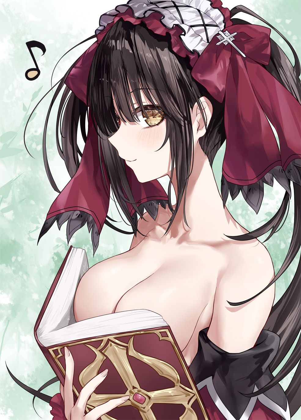 tokisaki_kurumi, date_a_live, asle, 1girls, black_hair