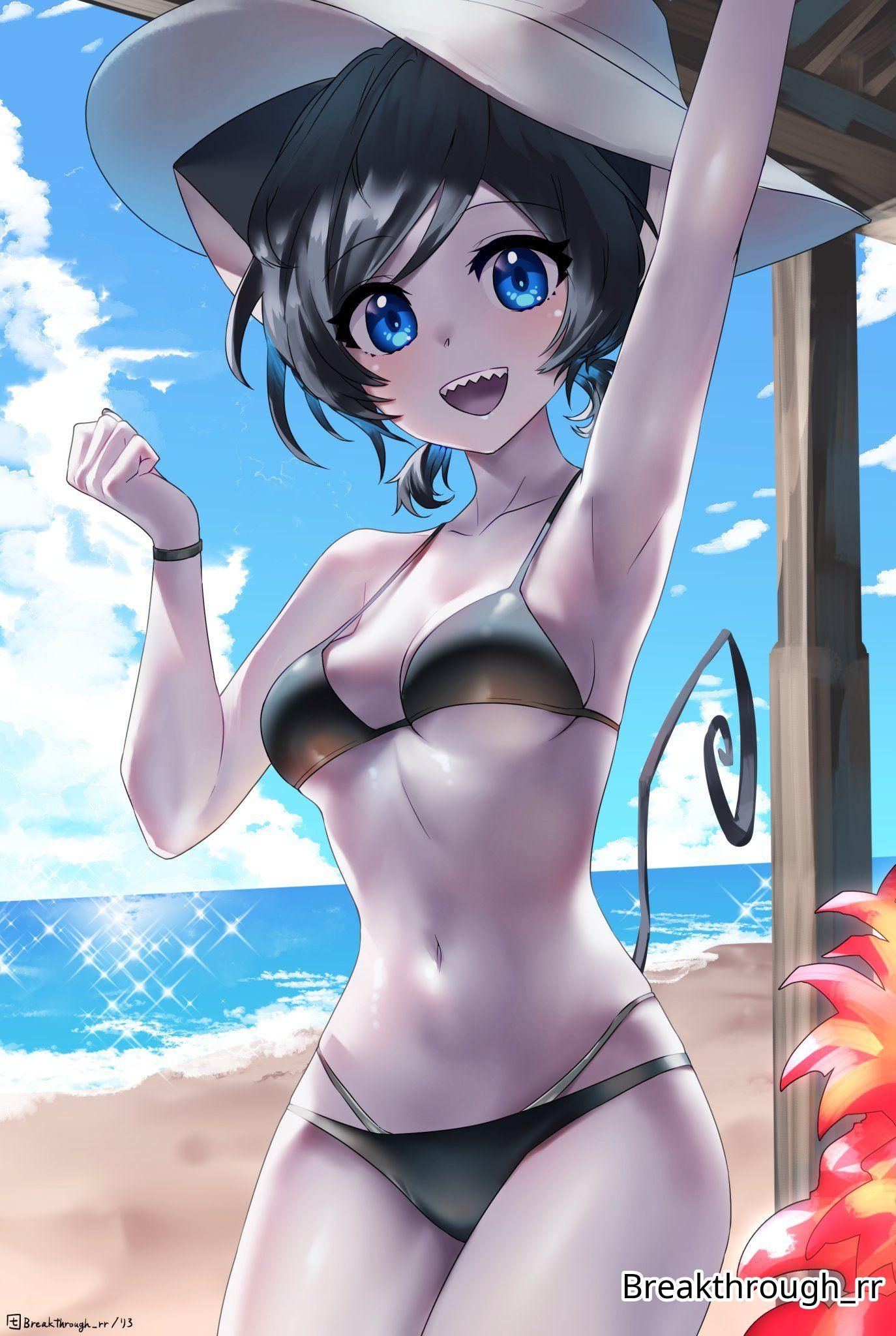 breakthrough_rr, 1girls, almost_naked, almost_nude, animal_ear_fluff