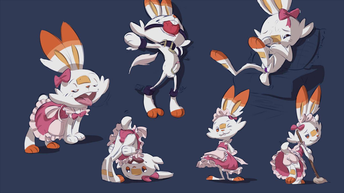 generation_8_pokemon, pokemon_(species), scorbunny, nintendo, pokemon