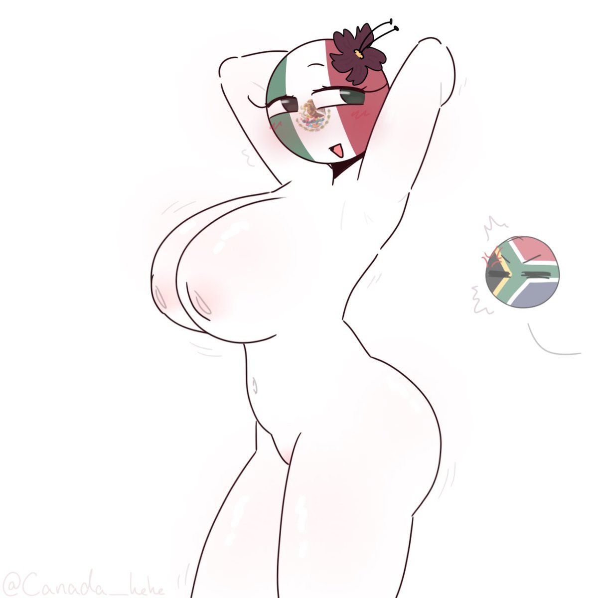 mexico_(countryhumans), south_africa_(countryhumans), countryhumans, countryhumans_girl, world_cup