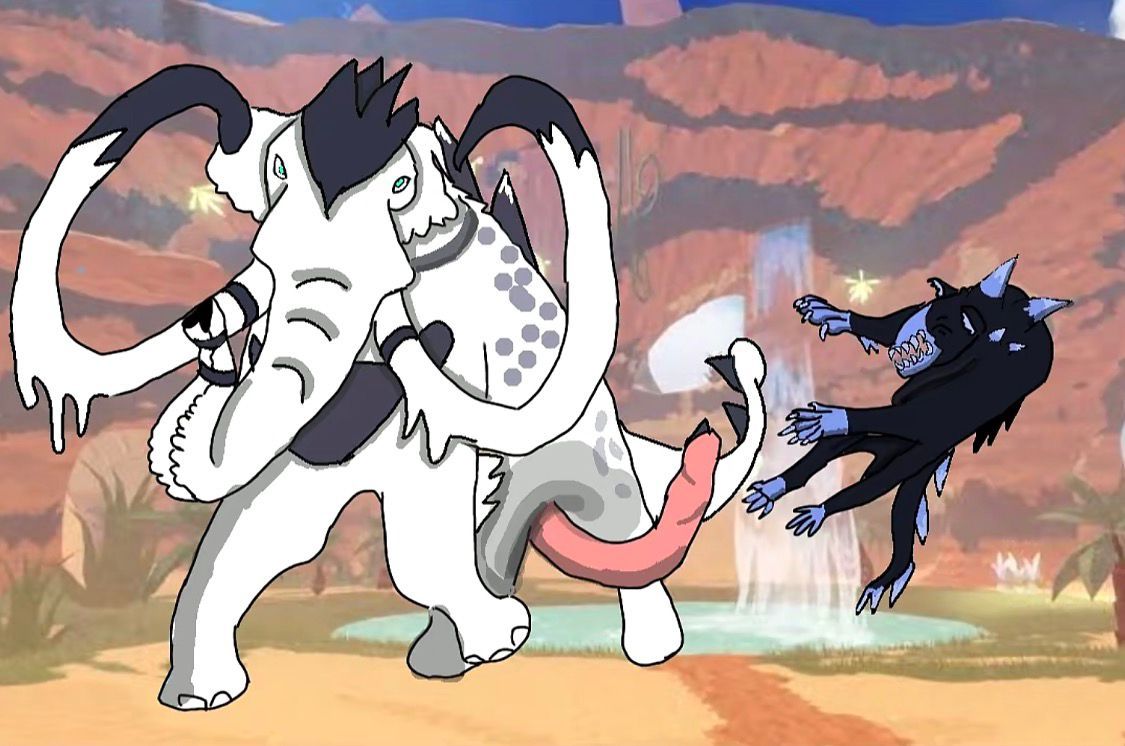 reeox, creatures_of_sonaria, animal_genitalia, attack, black_body