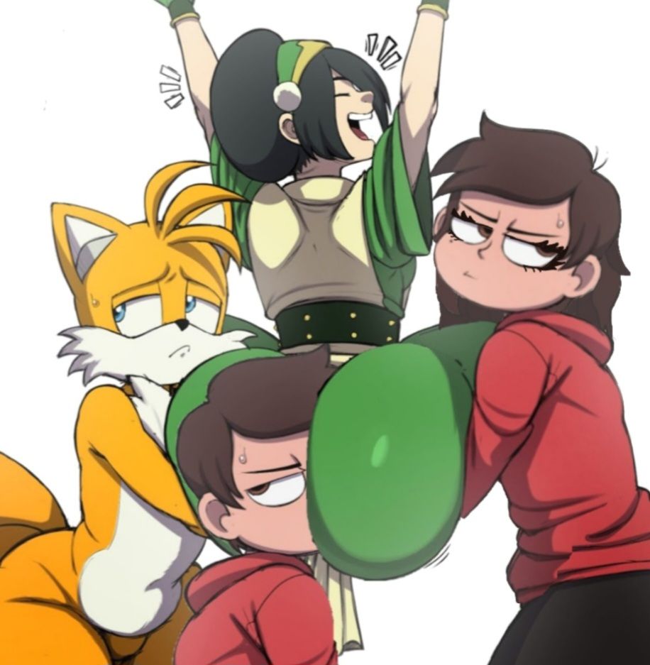 miles_tails_prower, princess_marcia, princess_marco, tails_the_fox, toph_bei_fong
