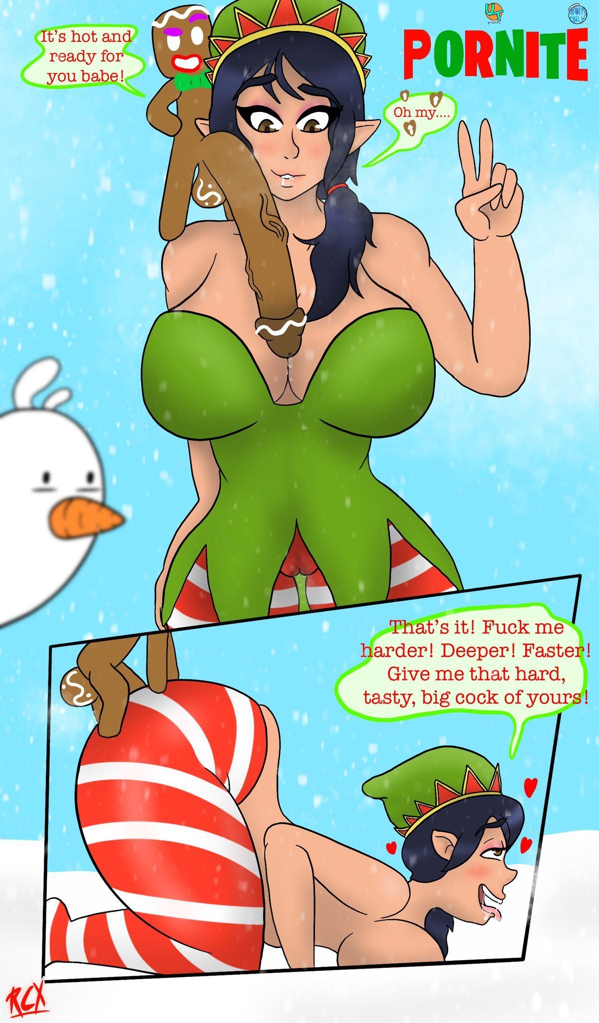 headhunter_(fortnite)_(model), tinseltoes_(fortnite), christmas, fortnite, rizechaosx