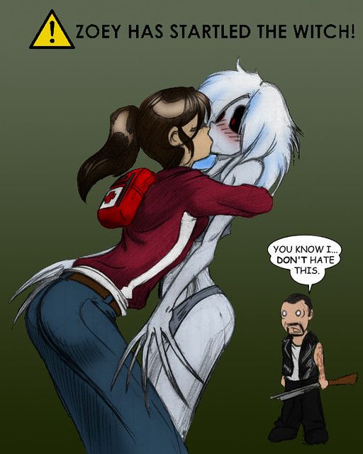 francis_(left_4_dead), witch_(left_4_dead), zoey_(left_4_dead), left_4_dead, left_4_dead_(series)