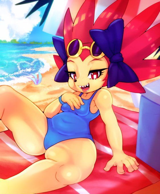 fibell_luxbell, spaicy, chelostracks, beach, female