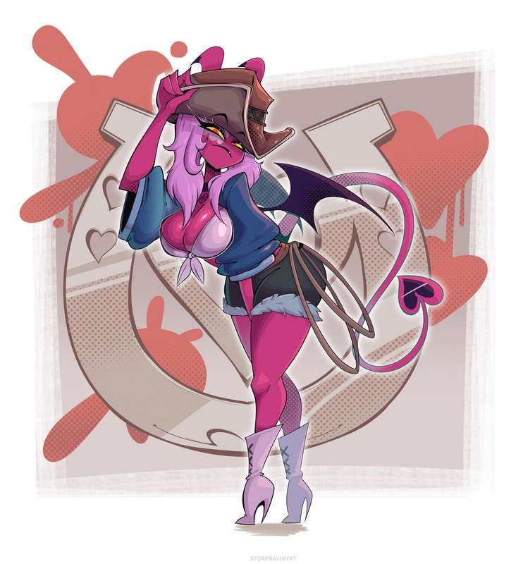 original_character, hellaverse, helluva_boss, stormrayneart, baggy_topwear