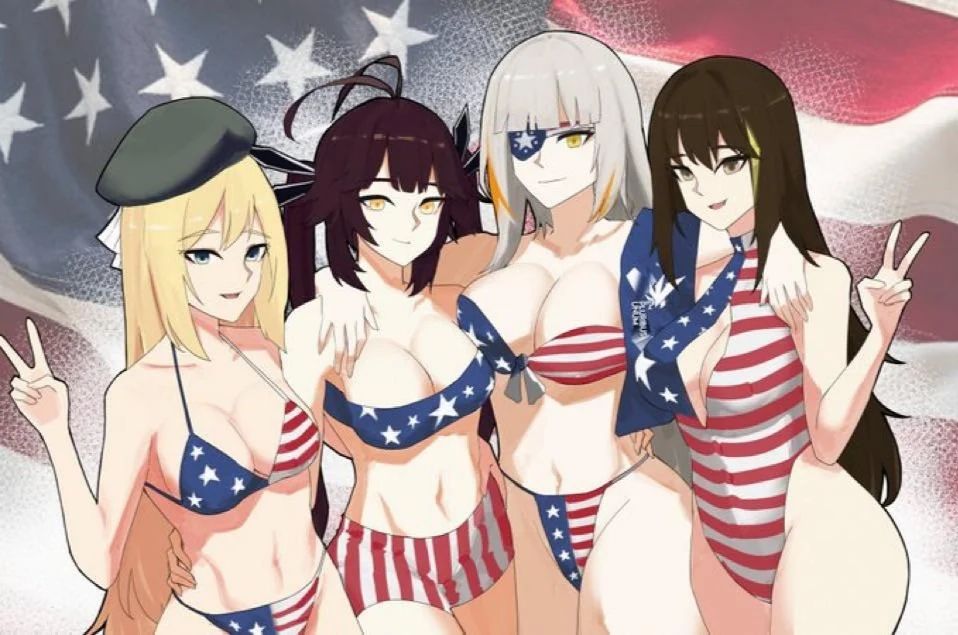 m14_(girls'_frontline), m16a1_(boss)_(girls'_frontline), m16a1_(girls'_frontline), m1_garand_(girls'_frontline), m4a1_(girls'_frontline)